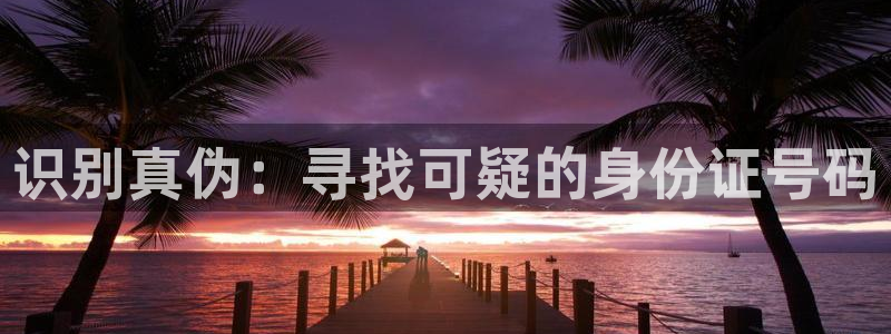 bbin视讯官网是赌博么：识别真伪：寻找可疑的身份证号码